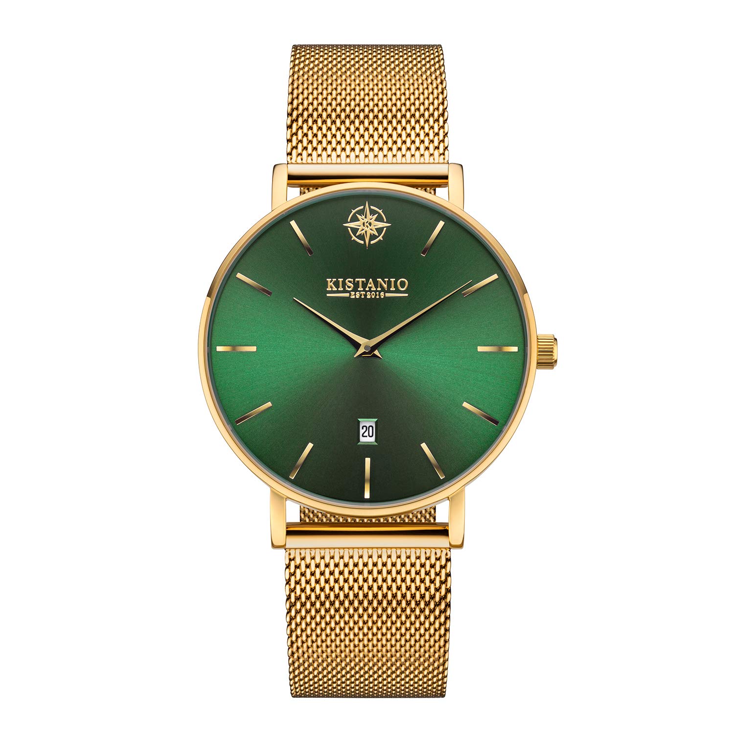 Kistanio Moyen GO-GRNS-M Women's Watch Stainless Steel Sapphire Glass with Milanese Strap