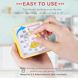 Secura 60-Minute Visual Timer, Timer for