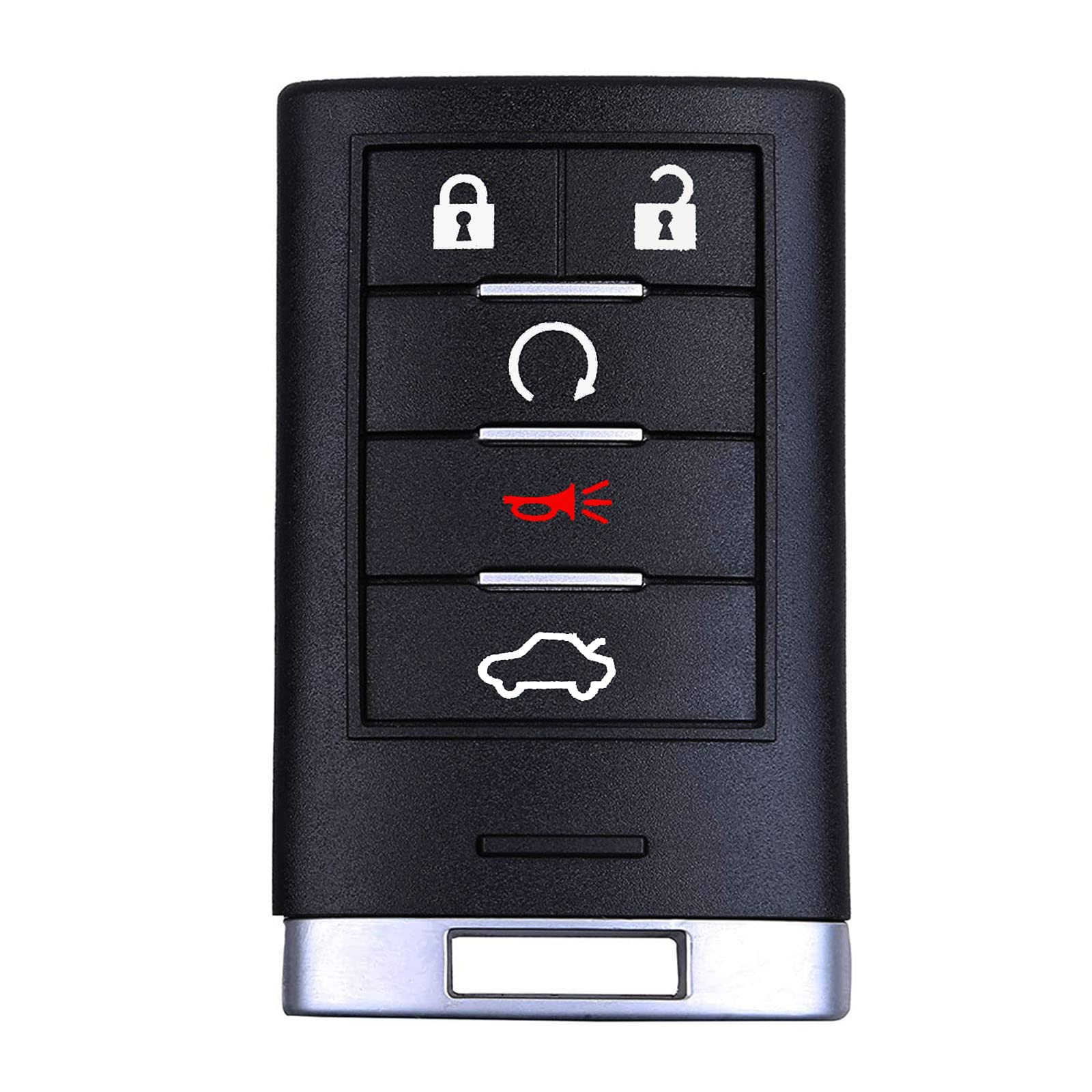 Photo 1 of 5 Buttons Remote Key Fob Control Replacement for C adillac CTS 2008 2009 2010 2011 2012 2013 2014 2015 / Cadillac STS 2008 - 2011 (FCC ID: M3N5WY7777A 315MHz) 1 Pack