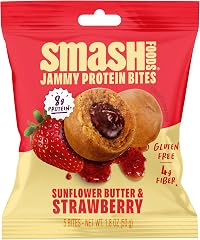 Chia Smash, Sunflower Butter & Strawberry Jam Superfood Bites, 1.8 Ounce