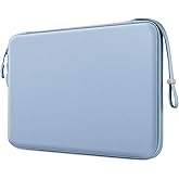 FINPAC Hard Laptop Sleeve Case for 15.3 inch MacBook Air M4 A3241 M3 A3114 M2 A2941 2025 2024, 16.2 inch MacBook Pro M4/M3/M2/M1 Pro/Max, Waterproof Case for Surface Laptop/Book, Ice Blue