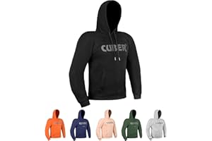 CUBER ARMORED MOTORCYCLE HOODIE FOR MEN & WOMEN,MOTORCYCLE SWEATSHIRT WITH ARMOR,POWERSPORTS PROTECTIVE RIDING BIKER JACKET