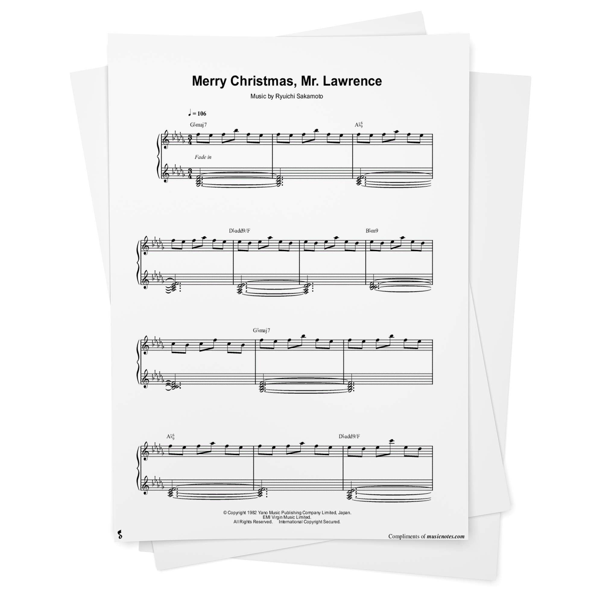 Merry Christmas Mr Lawrence Sheet Music By Ryuichi Sakamoto Piano Solo From Musicnotes Ryuichi Sakamoto Ryuichi Sakamoto Amazon Com Books Merry Christmas Mr Lawrence Sheet Music By Ryuichi Sakamoto Piano Solo From Musicnotes Ryuichi Sakamoto Ryuichi Sakamoto Amazon Com Books