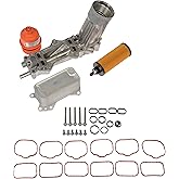 Dorman 926-959 Upgraded Aluminum Engine Oil Filter Housing with Oil Cooler and Filter Compatible with Select Models (OE FIX)