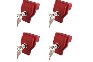 NAKANEKO NAKAKEKO Plastic, Glad Hand Lock, Keyed Alike Pair (4-Pack) for Tractor Trailer Trucks - Semi Trailer Lock