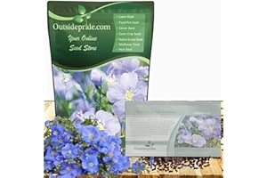 Outsidepride Blue Flax Seeds - 5000 Pcs Perennial Flower Seeds for Planting, Self-Seeding, Drought-Tolerant w/Compact Growth, Ideal for Small Gardens, Meadows, Borders, or Mass Plantings