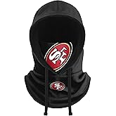 NFL Team Logo Black Drawstring Winter Cap Hooded Gaiter Balaclava Face Cover