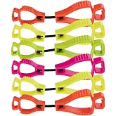 Glove Guard High Vis Pack glove clips, with safety breakaway, Secures Hats, gloves, and hiking gear, 6 pack, Outdoor Accessories, Made in the USA