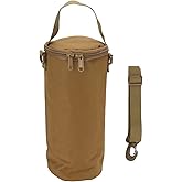 BORDSTRACT Propane Tank Cover, Portable Gas Tank Carrying Bag, Small Multifunctional Cylinder Pouch with Shoulder Strap, for 1lb Propane Gas Tank, Camping, Hiking(Brown)