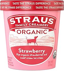 Straus Family Creamery Organic Strawberry Ice Cream, 16oz