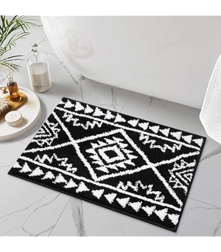 Sunhe 3-Piece Aztec Bath Rug Set - Southwestern Native American Bathroom Mats