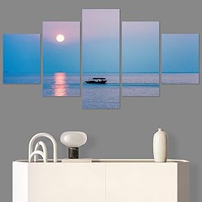 SIGNWIN 5 Panel Canvas Wall Art Modern Art...