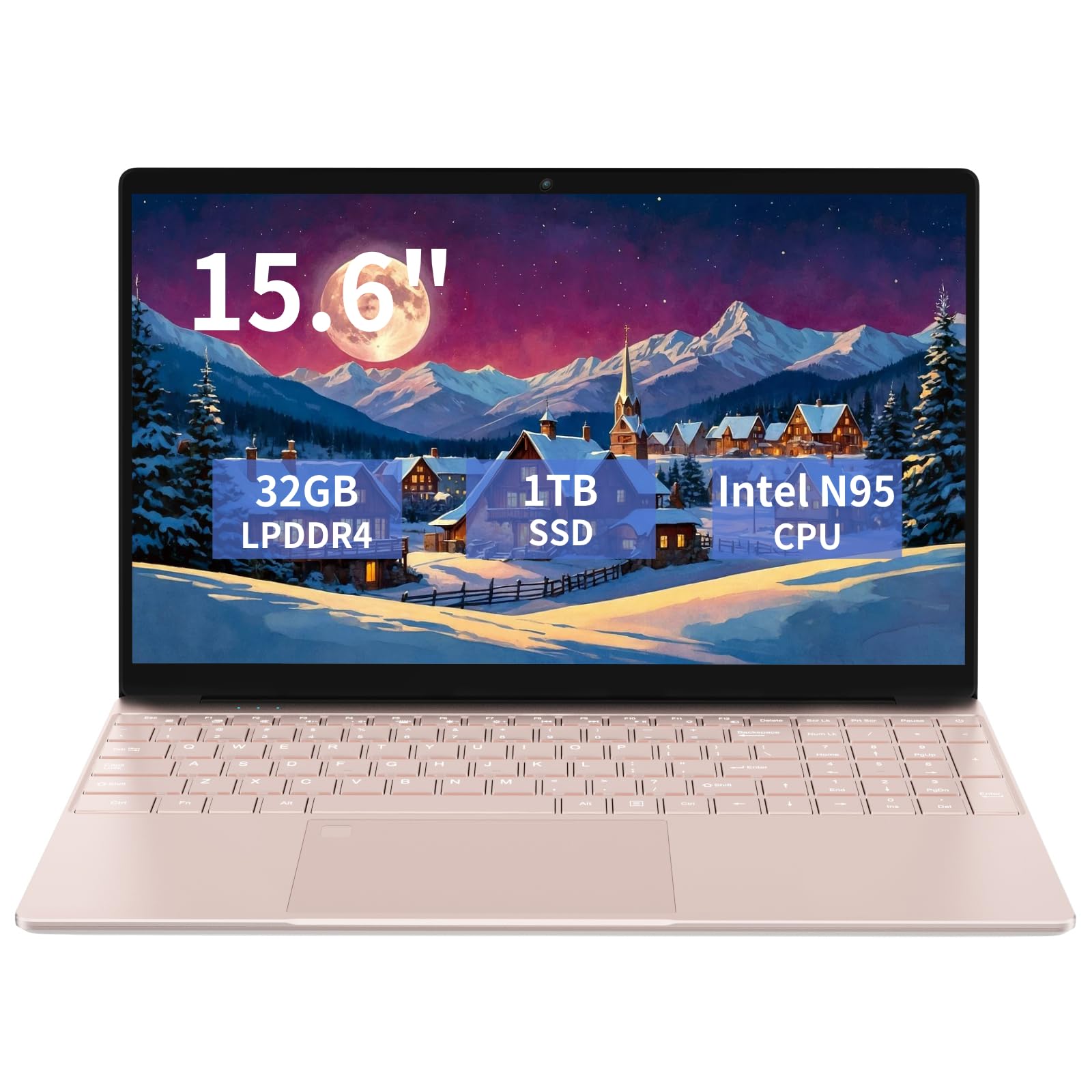 KurieTim 15.6" Laptop Computer - Quad-Core N95