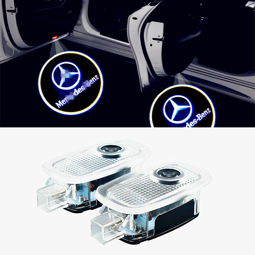 Xystar Autotür Logo Door Lighting for Benz Set of 2 car door lamp LED Welcome Light Glow Door Car Door Projector Light Logo For Benz S