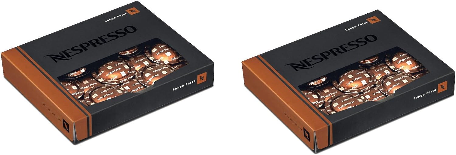 NESPRESSO Pro Capsules Pods 50X Lungo Forte (2 boxes 100 capsules