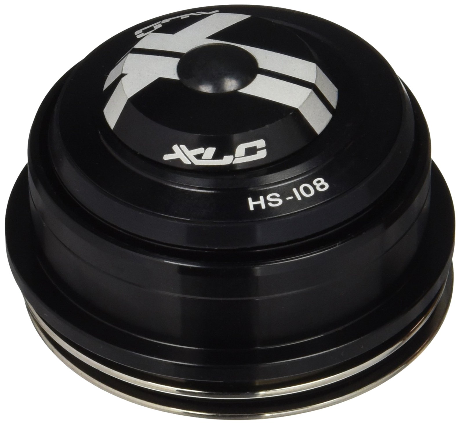 XLC Comp A-Head Headset HS-I08 1 1/8-1.5 Inch Tapered Semi Integrated Accessories, Black, 5 x 3 x 3 cm