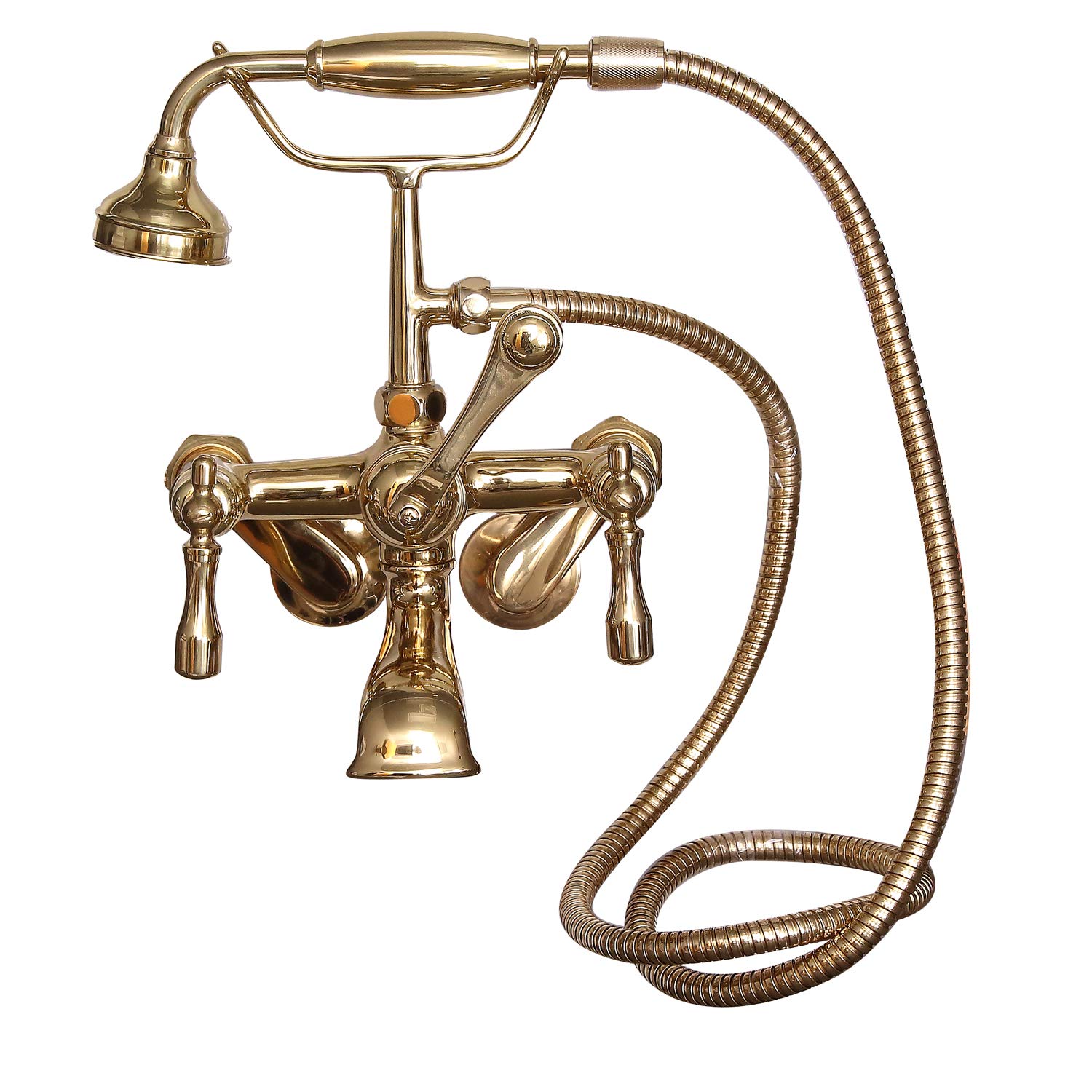 Barclay 4604 Ml2 Pb 2 Handle Clawfoot Tub Faucet With Handshower