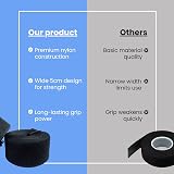 On1shelf Black Sew On Hook and Loop Tape Set 5cm-1m Nylon Fabric Fastener view 5