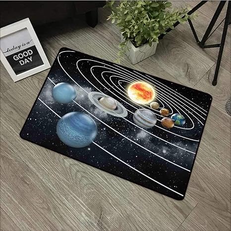 Amazoncom Bath Mat Galaxy Solar System All Eight Planets