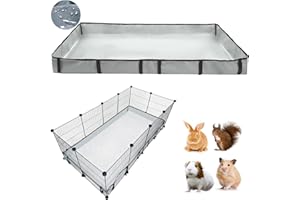 DZWLKJ Guinea Pig Cage Liner Tarp Bottom Waterproof and Washable Base Also for Rabbits, Bunny, Chinchesillas, Hedgehog, Ferrets and Other Small Animals(24x48 inches)