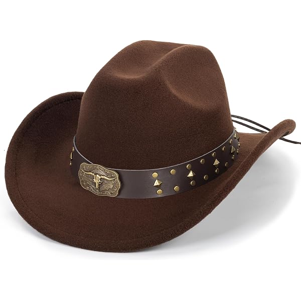 Western Express Faux Suede Finish Cowboy Hat with Tooled Hat  display picture 2