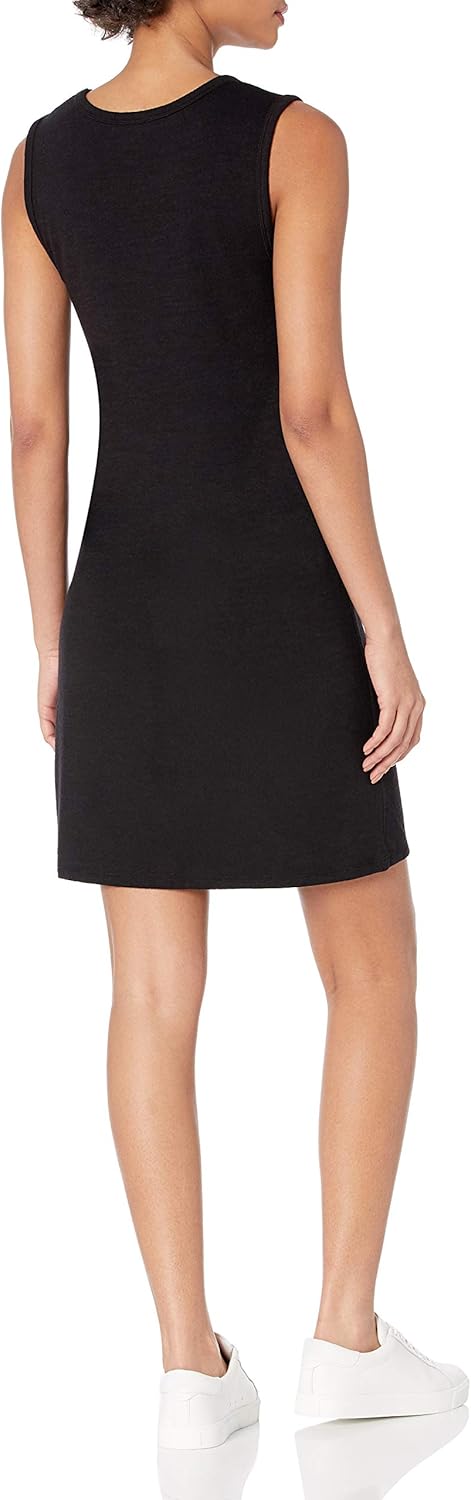  Brand - Daily Ritual Women's Cozy Knit Muscle Sleeve Dress: Clothing