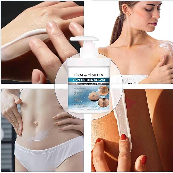 HANNAHCOS FIRM TIGHTEN SKIN TIGHTEN CREAM, COLLAGEN CREAM SKIN CARE BODY LOTION, ANTI-WRINKLE MULTI-PURPOSE CREAM, RESTORE SKIN ELASTICITY, FOR ALL SKIN TYPES 3.4OZ
