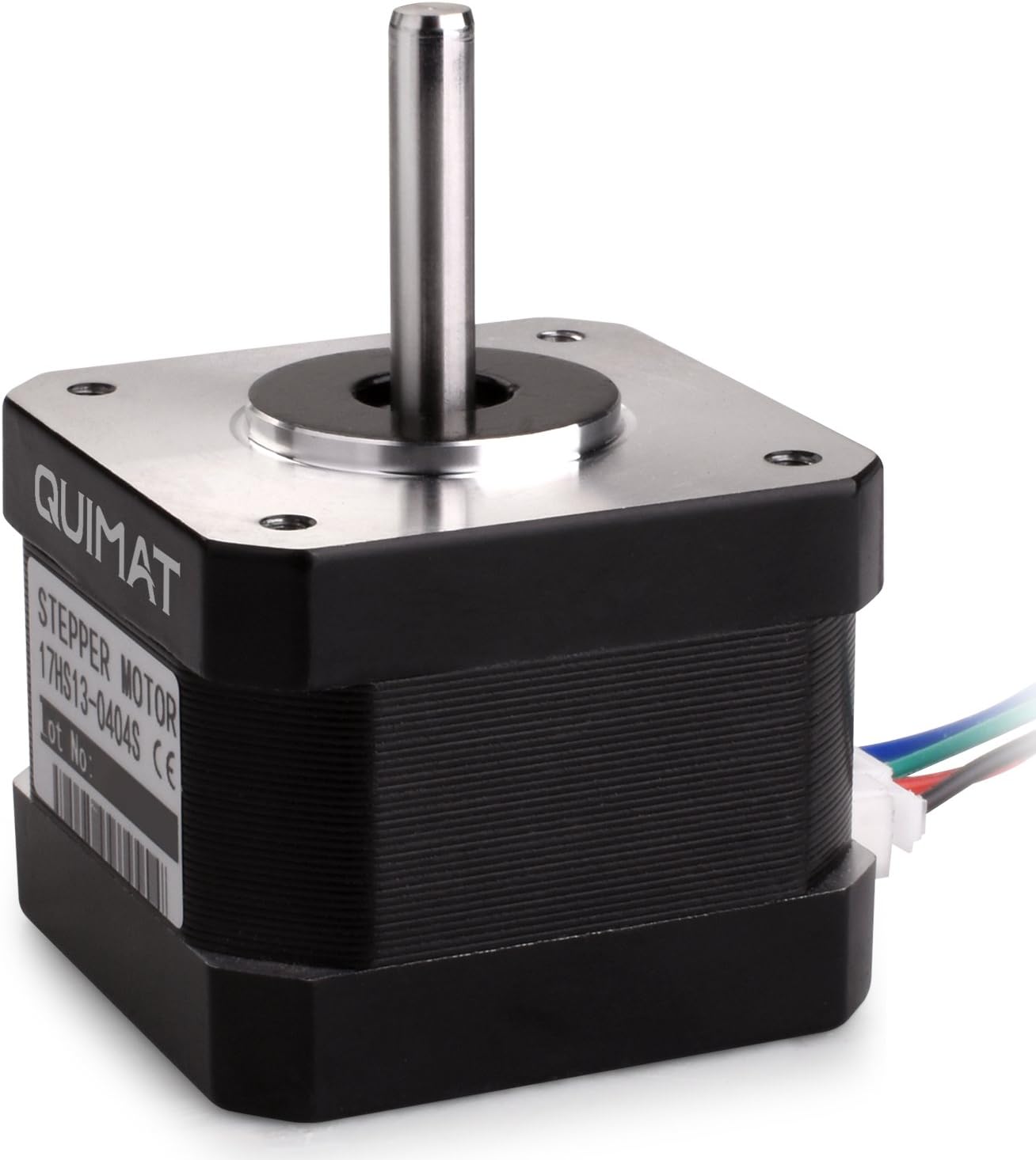 Nema 17 Stepper Motor,Quimat Stepper Motor Bipolar 0.4A 36.8oz.in(26Ncm) 34mm Body 4-Lead w/ 0.3m Cable and Connector for 3D Printer/CNC