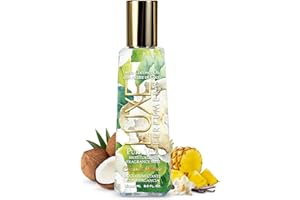 Luxe Perfumery Pura Vida Coconut Mimosa Moisturizing Fragrance Mist – Tropical Fruity Body Spray with Pineapple, Coconut & Va