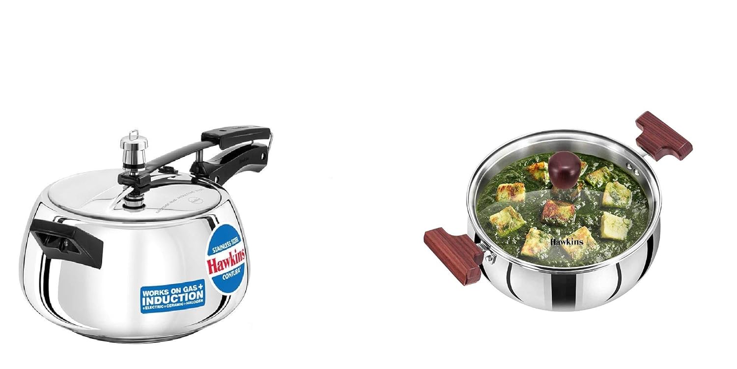 Buy Hawkins Stainless Steel Contura Pressure Cooker and TriPly