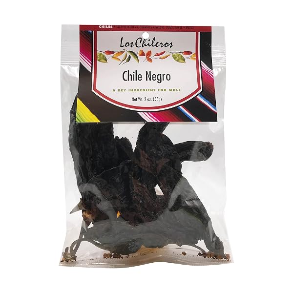 LOS CHILEROS NEGRO CHILE PODS, 2 OZ