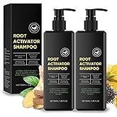 2 Pack Root Activator Shampoo for Men,Hair Growth Shampoo for Hair Loss and Thinning Hair,Thickening & Nourishing for All Hair,Natural Formula for Men and Women