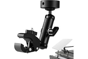 FIUTY for 2024 Starlink Mini Clamp Mount, Angle Adjustable with Original Pipe Adapter for Starlink Mini Alloy Starlink Mini Bracket for RV/Pole/Yacht/Camper/Guardrails, Not Suitable for 2025 Pipe Adapters