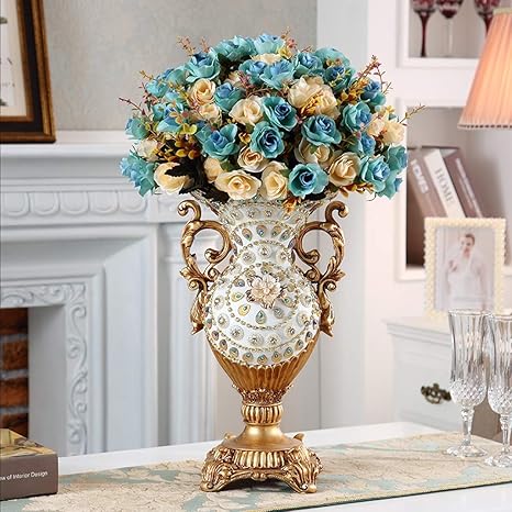 jarrones decorativos resina florero con