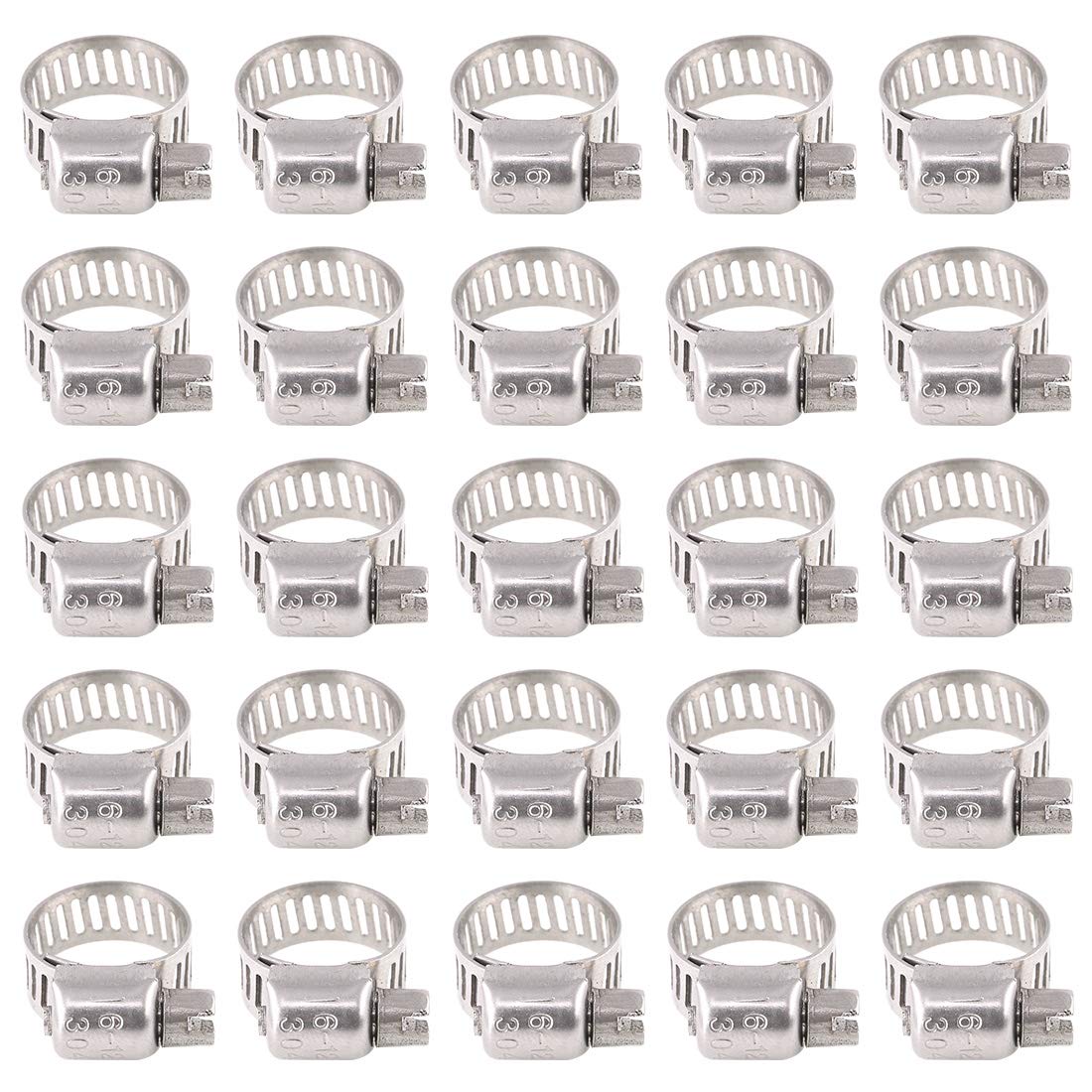 Rustark 25-Pcs Adjustable [8 to 12mm] Range Worm