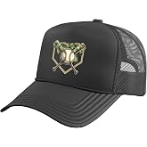 Camouflage Drip Trucker Hat with Adjustable Mesh Back