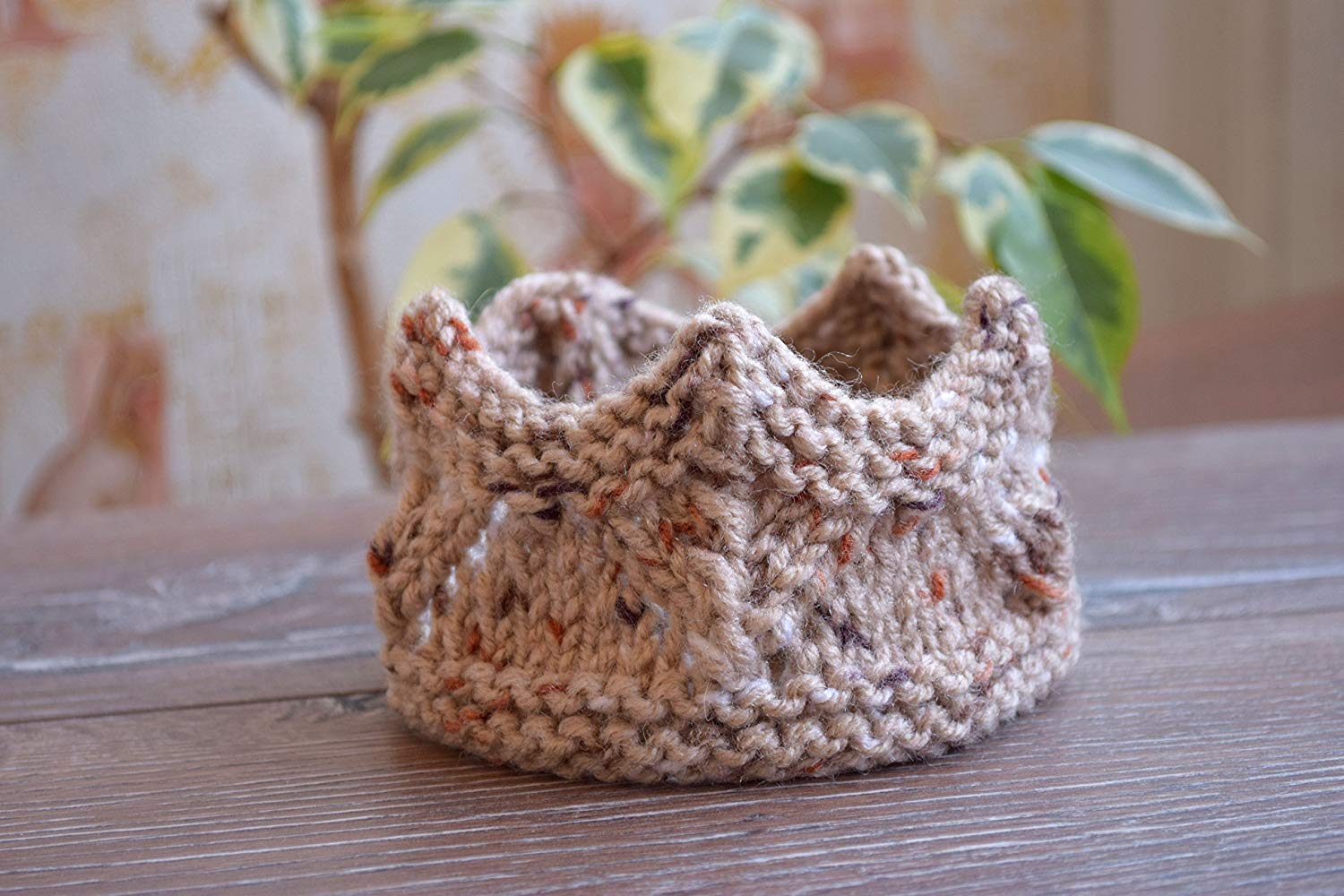 knitted crown headband