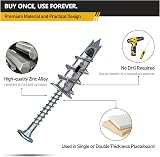 Fox Bunny Metal Plasterboard Anchors 50pc Heavy Duty Self Drilling Concrete view 3