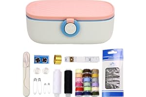 Talerluv Needle and Thread Sewing Kit for Adults Basic, Portable Mini Hand Sewing Box for Starter, Beginner, Travel, Small Fixes and Emergency Repairs, DIY Sewing Accessories and Supplies