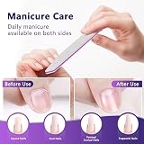 OWill 12 PCS Nail Files 100/180 Grit Double Sided Emery Board White view 4