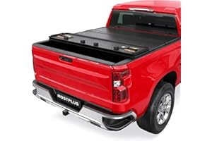 MOSTPLUS Quad Fold Hard Tonneau Cover Truck Bed Compatible with 2019-2025 Chevy Chevrolet Silverado GMC Sierra 1500 5.8 FT Bed Fleetside -69.3 inch - Without Tailgate & Carbonpro Bed