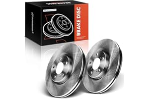 A-Premium 13 inch (330mm) Front Vented Disc Brake Rotors Kit Compatible with Select Honda and Acura Models - Pilot 2009-2015, MDX 2007-2013, RLX 2014-202, ZDX 2010-2013, 2-PC Set