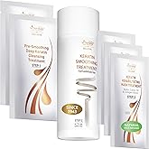 VITAMINS hair cosmetics Keratin Hair Treatment Straightening Kit - Salon Like at Home Keratin Treatment Formaldehyde Free - Hair Smoothing, Nourishing & Revitalizing 3-Step System