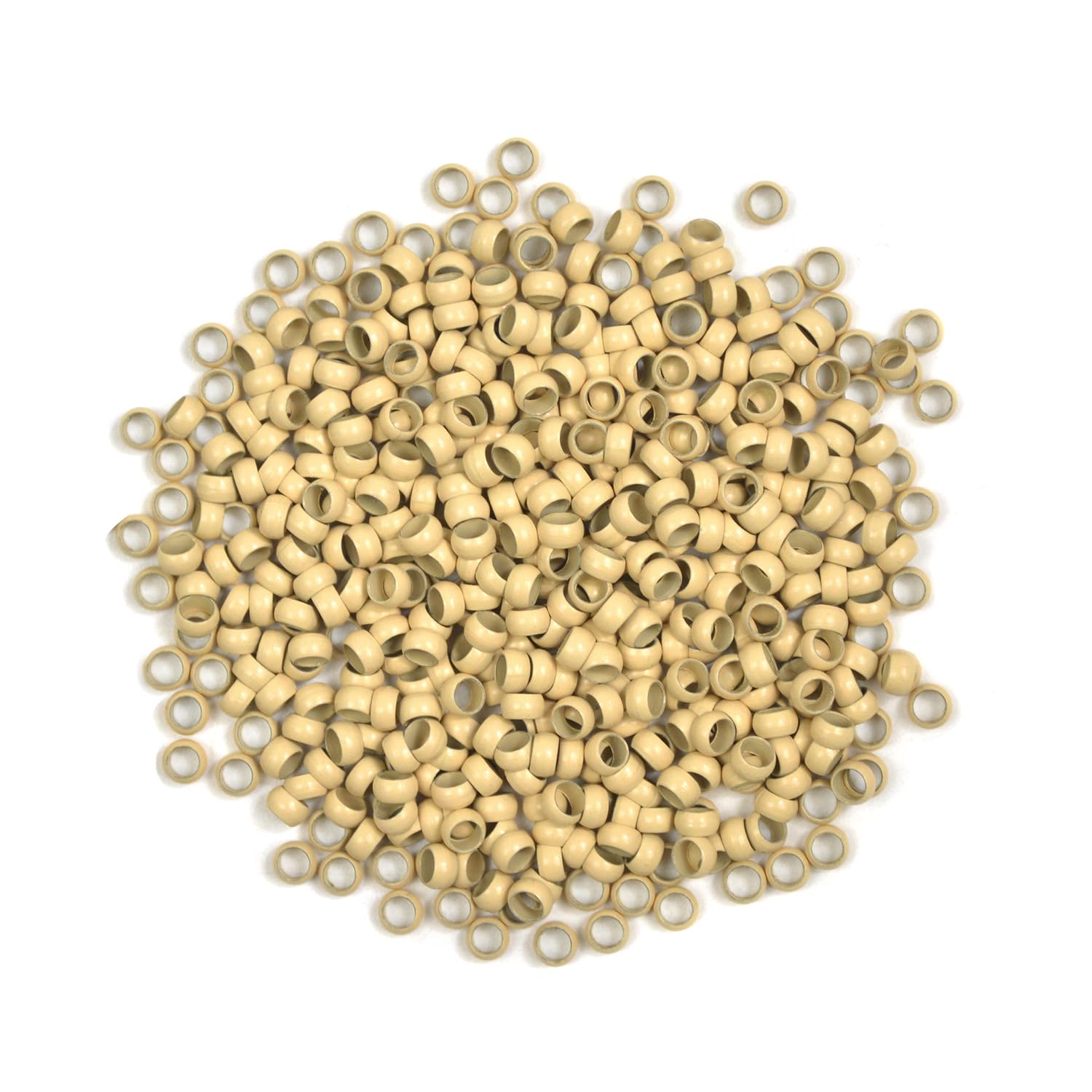 4.0mm Nano Beads Micro Links Copper Nano Rings Hair Beads for Hair Extensions (200Pcs Blonde)