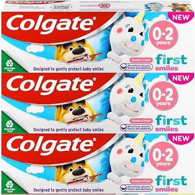 Colgate Original Baby Toothpaste 0-2 Years 50ml Pack of 3 Natural Fruit