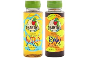 Chantico Agave Sweetener (Variety Pack,1 Bottle of Each Flavor) Organic Natural Sugar Substitute with a Premium Food Taste - Stevia Alternative That Can Be Used For Baking