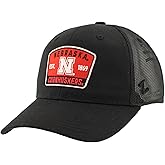 Nebraska Cornhuskers NCAA Officially Licensed Snapback Hat Big Rig Patch Black Switchback