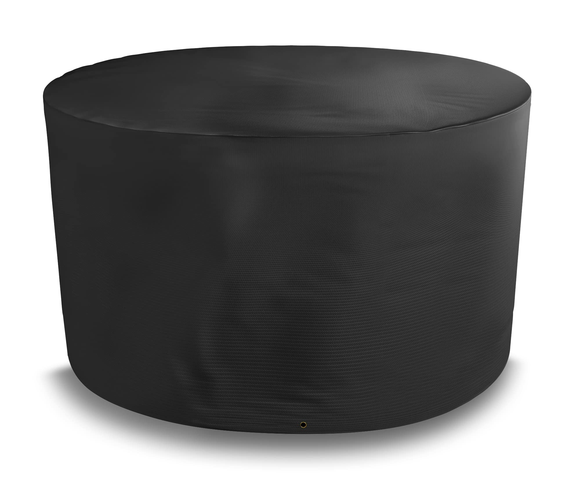 Bosmere All-Weather Round Patio Set Cover 4/6 Seat, 100% Waterproof, UV Protected, Heavy Duty 600D Oxford Fabric, D188 H90cm A520XLC, Black