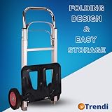 Trendi Heavy Duty Folding Hand Truck Aluminum Trolley 90KG Capacity view 4