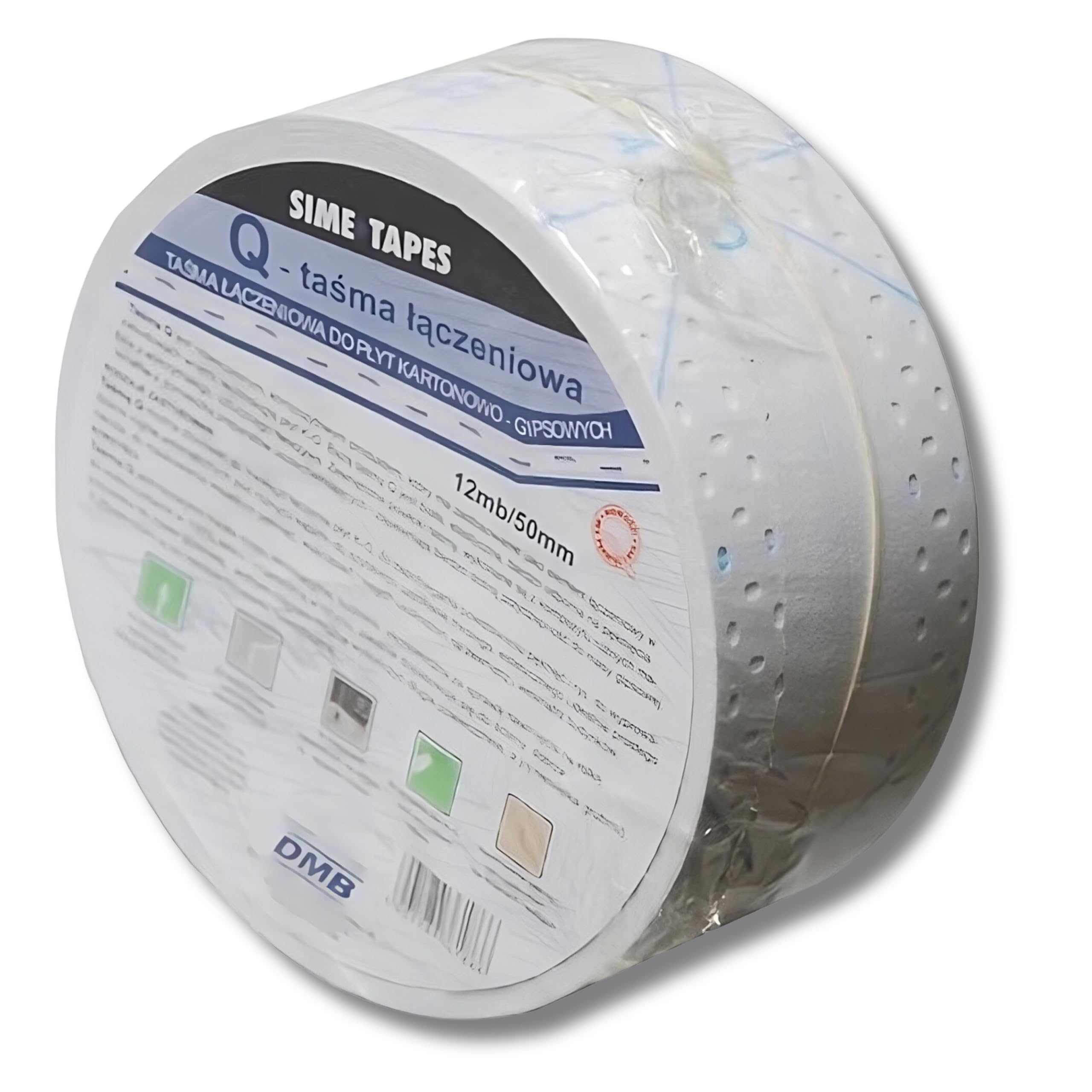 Seam Masking Tape for Edge Protection Corner Rail - Drywall Plasterboard Joint Sealing Sime Q - 12 Running Metres / 50 mm